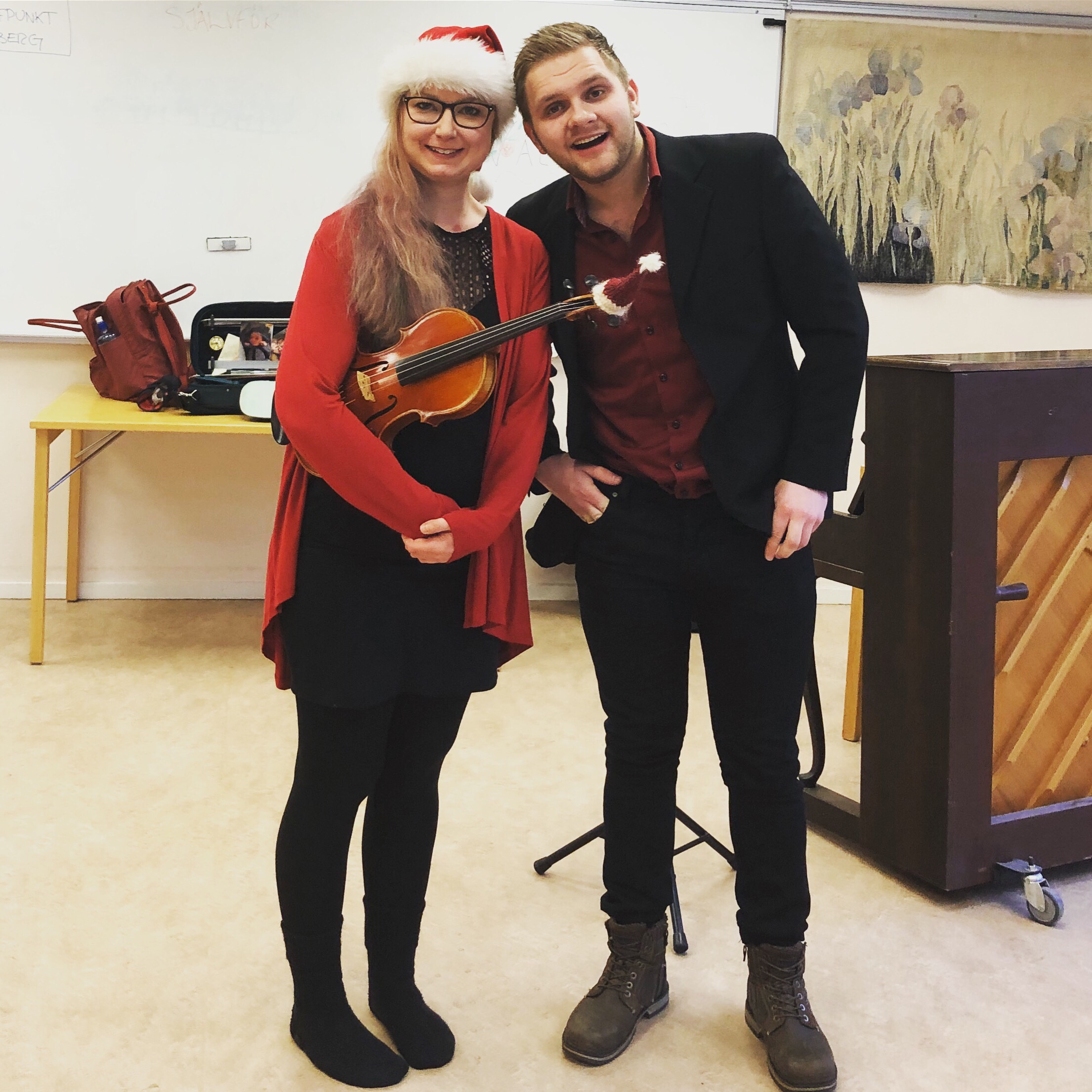 Duo Dur & Moll före spelning