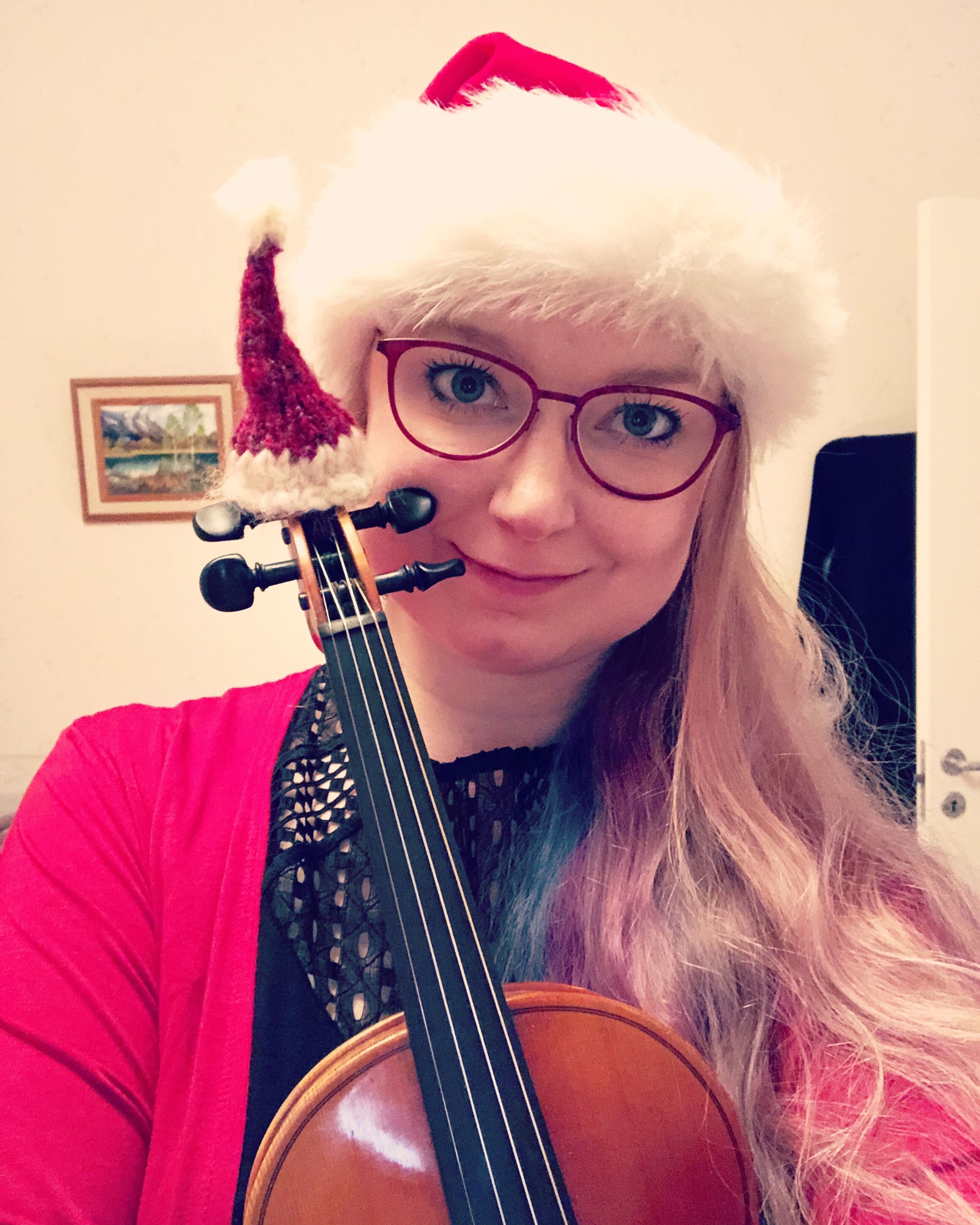 Julfin tillsammans med fiolen
